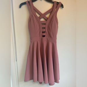 Windsor, S, Pink Dress, Never worn, NWT, zipper back, crossing in front + back